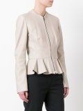 peplum hem jacket
