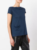 Draped pocket T-shirt