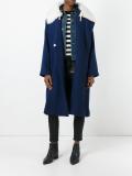 contrasting lapel coat