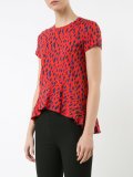 printed peplum top