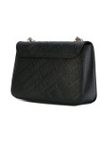 logo embossed shoulder bag