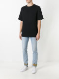 gold-tone piping skinny jeans