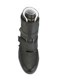 metallic heel counter hi-top sneakers
