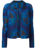 patterned open cardigan