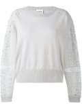 guipure insert jumper