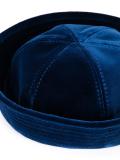 velvet panelled hat
