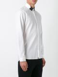 geometric detail collar shirt