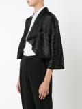 pleated cropped jacket 