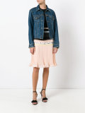 patchwork pleated skirt