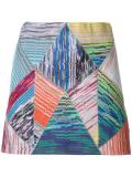 patterned mini skirt 