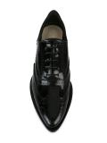 round flat heel brogues