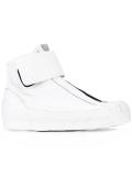 side zip hi-top sneakers
