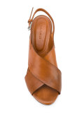 crossover slingback sandals