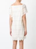 perforated detail dress 