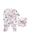 butterfly print baby grow set