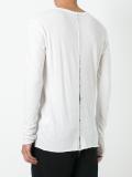contrast detail T-shirt