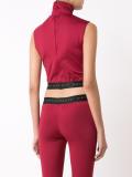 funnel neck cropped top
