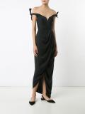 drape cocktail dress 