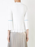 bell sleeve ribbed jumper