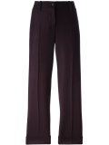 striped crop trousers 