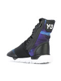 printed lace-up hi-top sneakers
