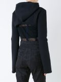 'Reversible Cropped Lining'连帽衫