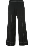 wide-legged cropped trousers