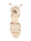 tie around wedged sandals 
