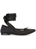 ankle-wrap ballerinas