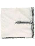 striped detailing scarf