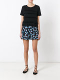 ruffled detail T-shirt 