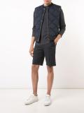 snap fastening quilted gilet