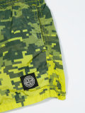 digital camo logo shorts