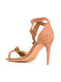 knotted stiletto sandals 