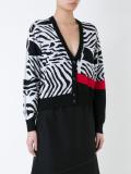 zebra print cardigan 
