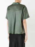 satin shortsleeved shirt 