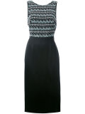 contrast sleeveless dress 