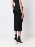 front slit midi skirt