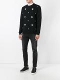 embroidered pocket jeans 