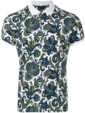 floral print polo shirt