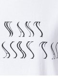 blurry letters T-shirt