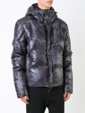 back stripe padded jacket