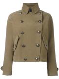 double breasted cropped jacket