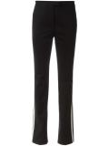 striped side slim-fit trousers