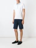 contrast collar polo shirt