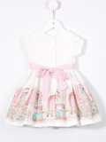 printed flared dress