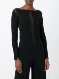 sheer long sleeved top