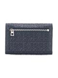 embossed logo pattern wallet