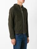 perforated hooded jacket
