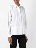 velvet collar poplin shirt
